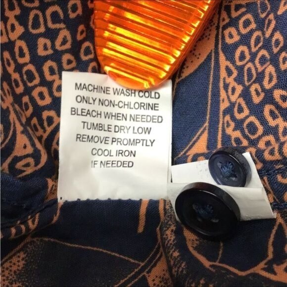 Retrofit Mens Hawaiian Print Short-Sleeve Shirt XXL 100% Cotton Dress Blues Uniq - Picture 7 of 8